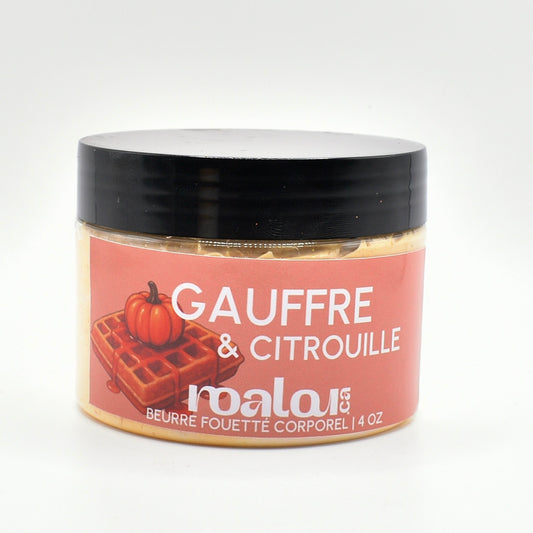 BEURRE CORPOREL FOUETTÉ | GAUFFRE & CITROUILLE