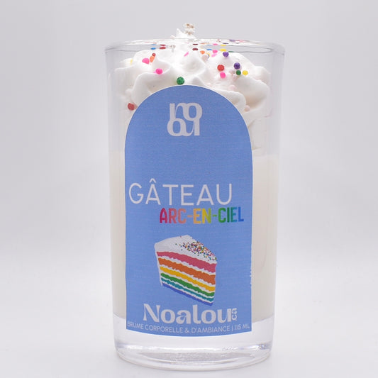 BOUGIES GOURMANDES | GÂTEAU ARC-EN-CIEL