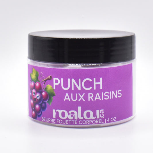 BEURRE CORPOREL FOUETTÉ | PUNCH AUX RAISINS