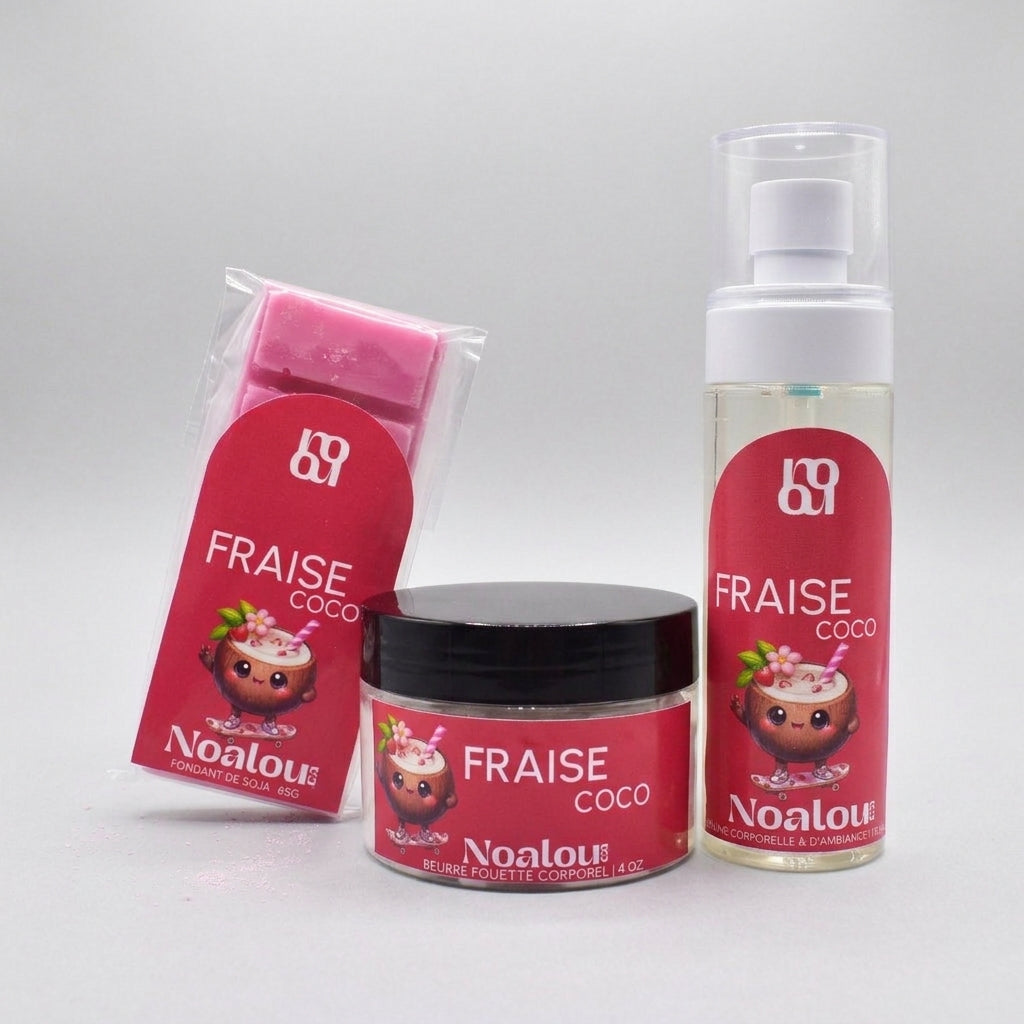 ROUTINE FRAISE COCO | Fondant + Brume + Beurre Corporel